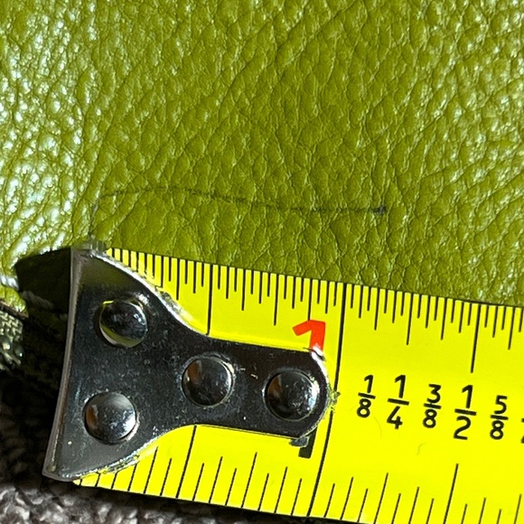 Fossil Green Leather Shoulder Bag - Picture 5 of 13